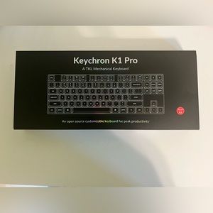 Keychron K1 Pro QMK/VIA Backlit Wireless Mechanical Keyboard Open Box
